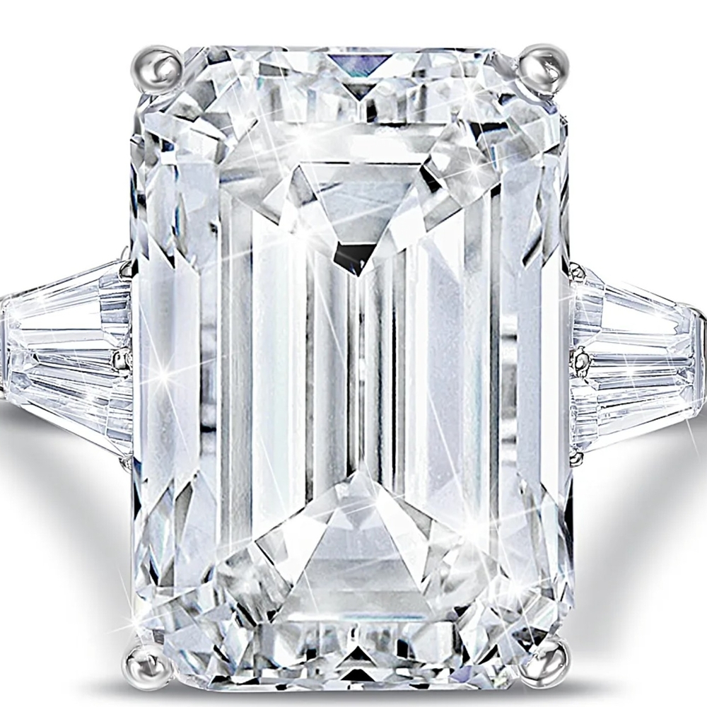 27- Carat Stimulated Diamond Perfection Ring by The Bradford Exchange ๐๐ - Picture 3 of 8